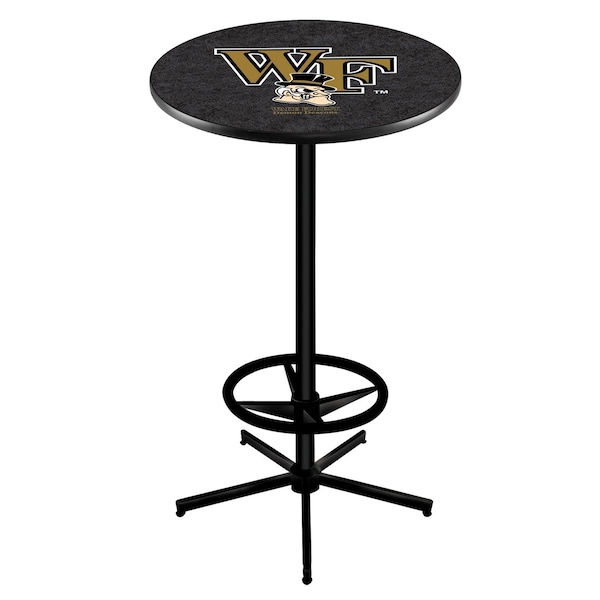 42" Black Wake Forest Pub Table